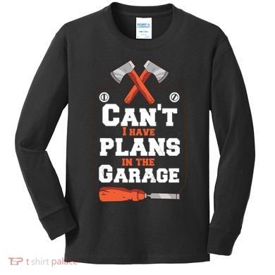 Garage Plans Kids Long Sleeve Shirt