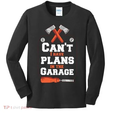 Garage Plans Kids Long Sleeve Shirt