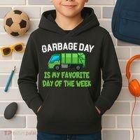 Garbage Day Is My favorite Day Kids Hoodie thumb 2