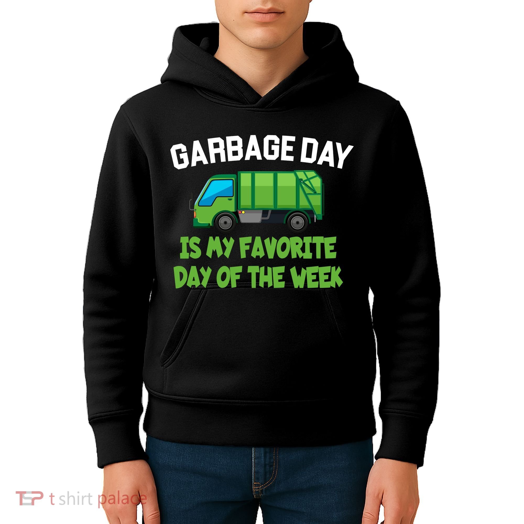Garbage Day Is My favorite Day Kids Hoodie