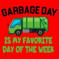 Garbage Day Is My favorite Day Santa Hat thumb 1