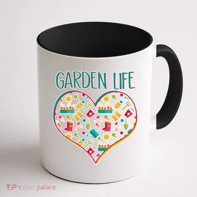 Garden Life Doodle Coffee Mug back