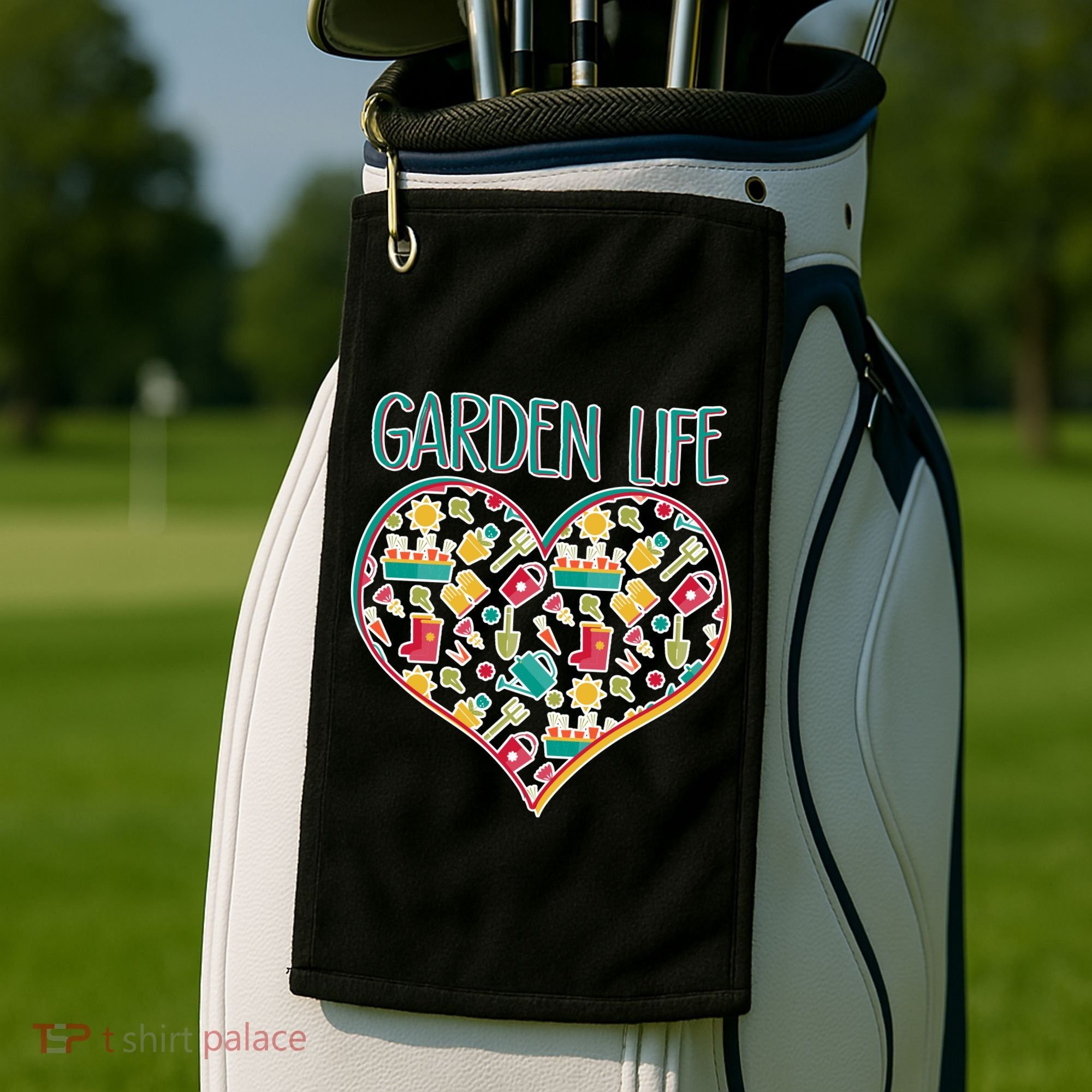 Garden Life Doodle Golf Towel