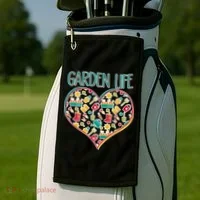 Garden Life Doodle Golf Towel thumb 2