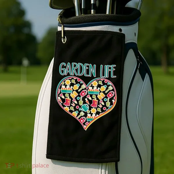 Garden Life Doodle Golf Towel
