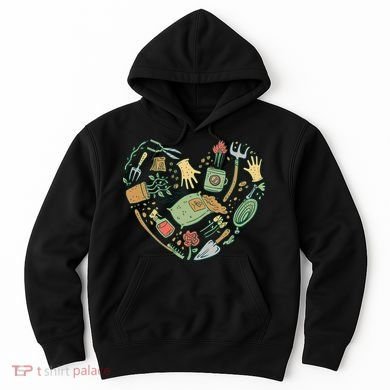 Garden Tools Heart Hoodie