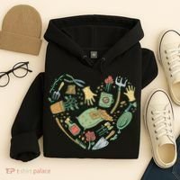 Garden Tools Heart Hoodie thumb 4