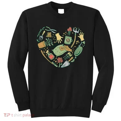 Garden Tools Heart Sweatshirt