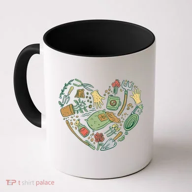 Garden Tools Heart Coffee Mug