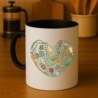 Garden Tools Heart Coffee Mug thumb 4