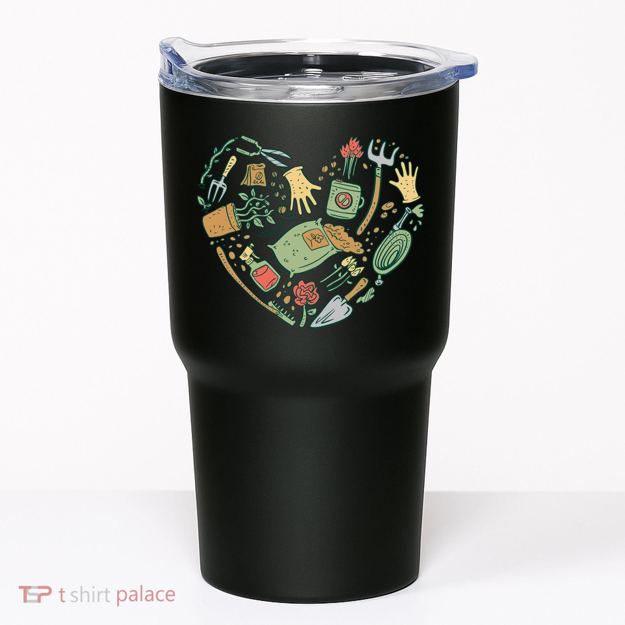 Garden Tools Heart Tumbler