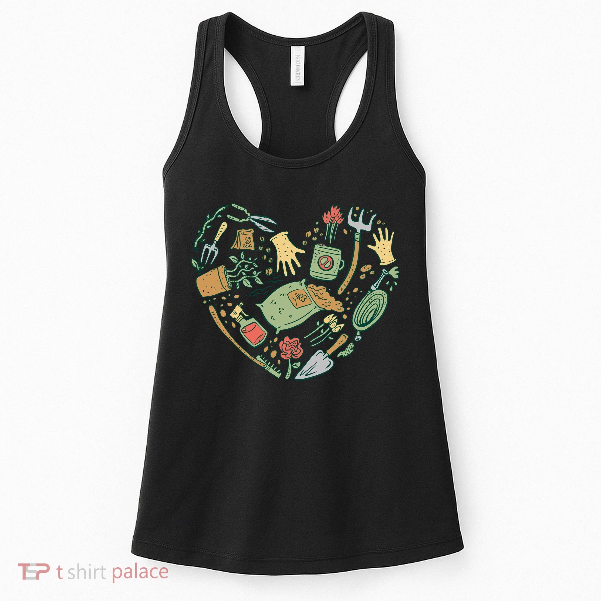 Garden Tools Heart Women's Tank Top
