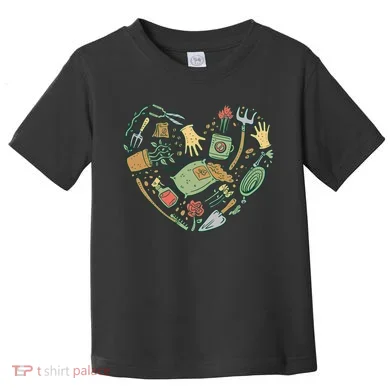 Garden Tools Heart Toddler T-Shirt