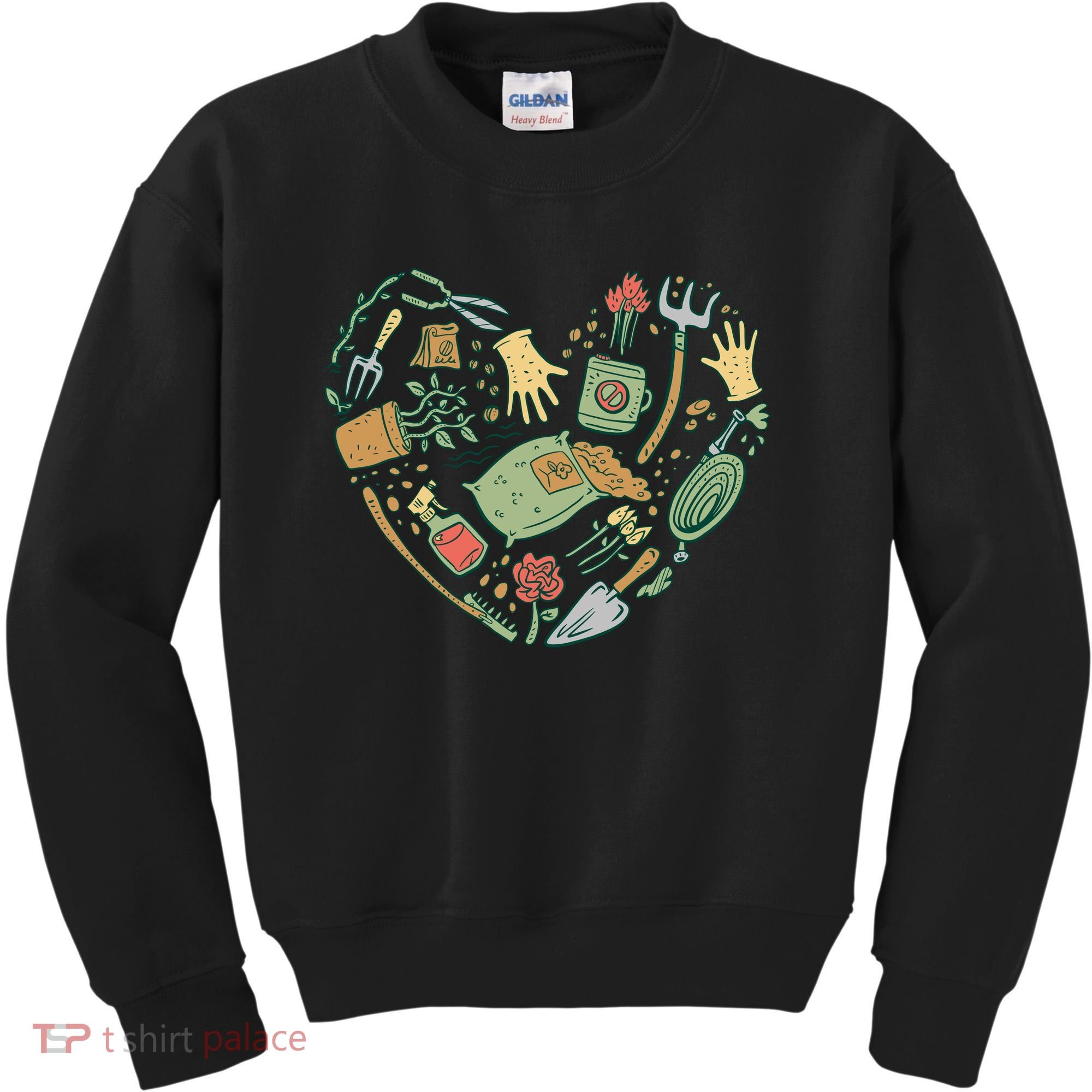 Garden Tools Heart Kids Sweatshirt