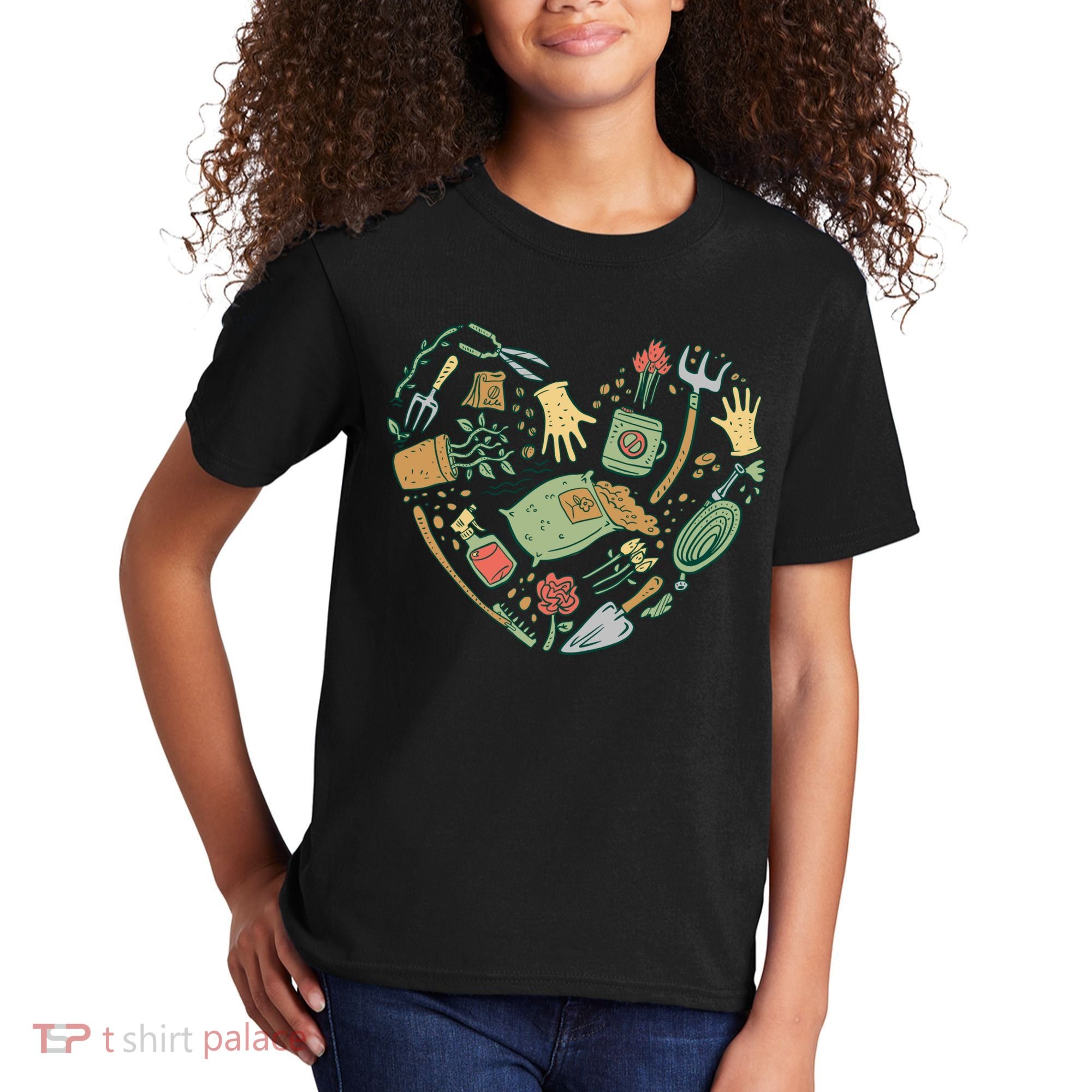 Garden Tools Heart Kids T-Shirt