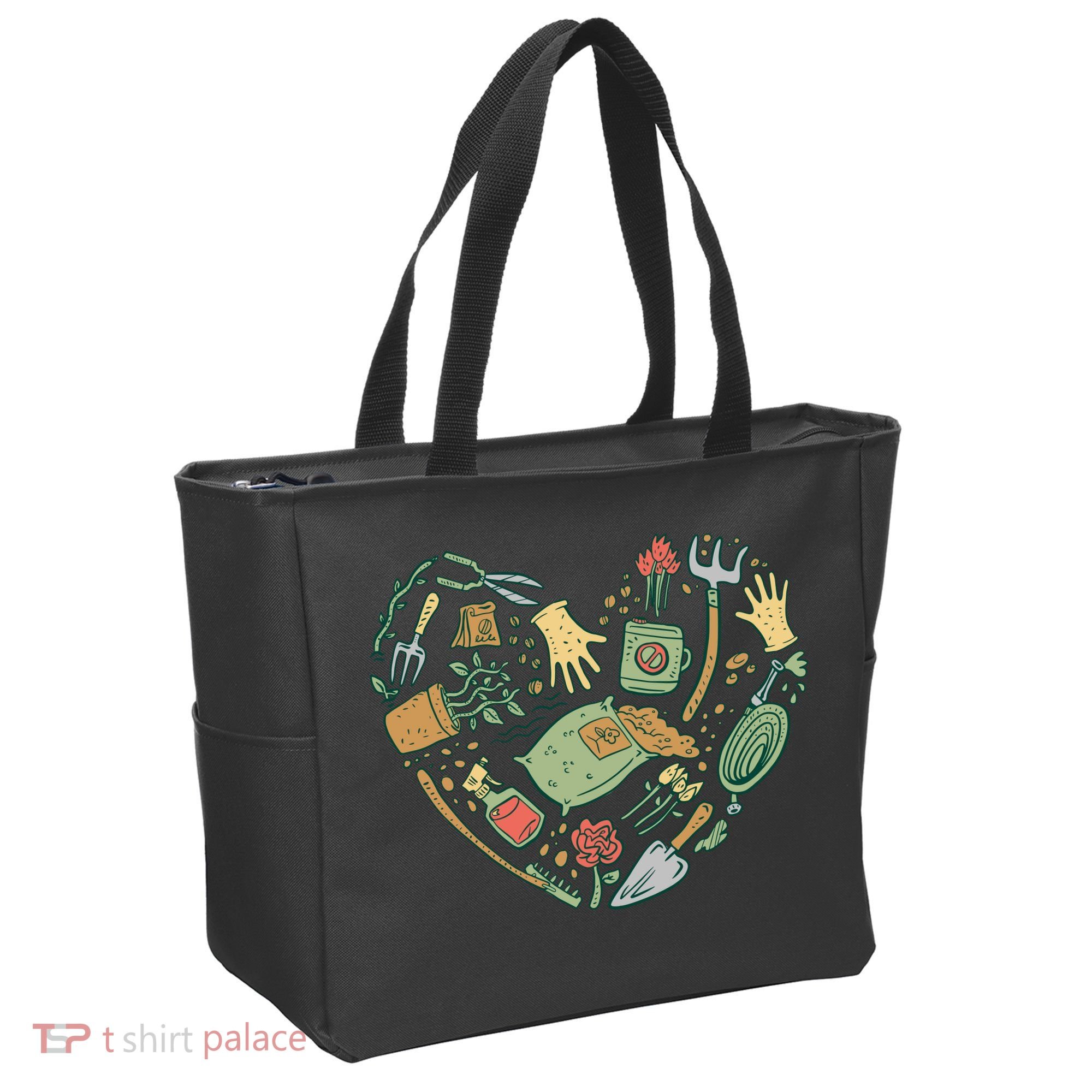 Garden Tools Heart Tote Bag