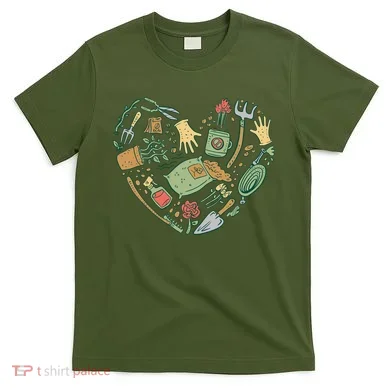 Garden Tools Heart T-Shirt