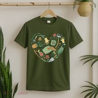 Garden Tools Heart T-Shirt thumb 2