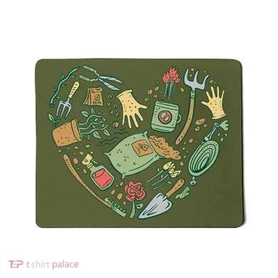 Garden Tools Heart Mousepad