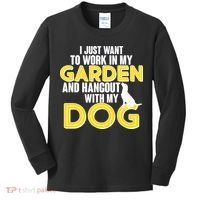 Gardening And Hangout With My Dogs Kids Long Sleeve Shirt thumb 0