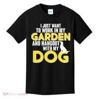 Gardening And Hangout With My Dogs Kids T-Shirt thumb 0