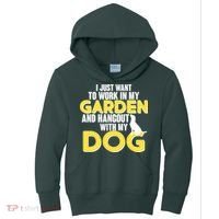 Gardening And Hangout With My Dogs Kids Hoodie thumb 0