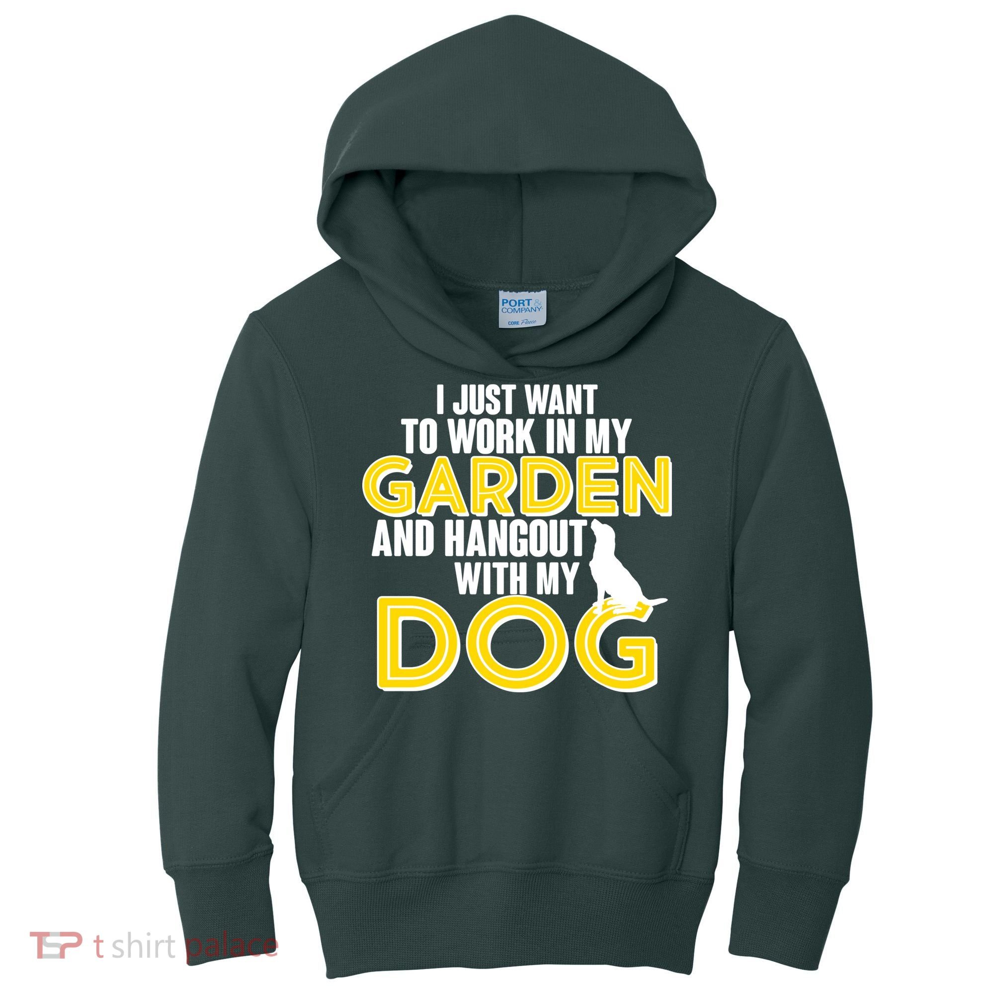 Gardening And Hangout With My Dogs Kids Hoodie