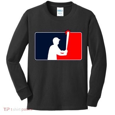 Gardner Banging The Dugout Roof Kids Long Sleeve Shirt
