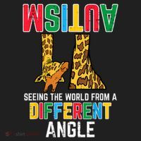 Giraffe Autism Seeing World Different Angle Awareness  Tumbler thumb 3