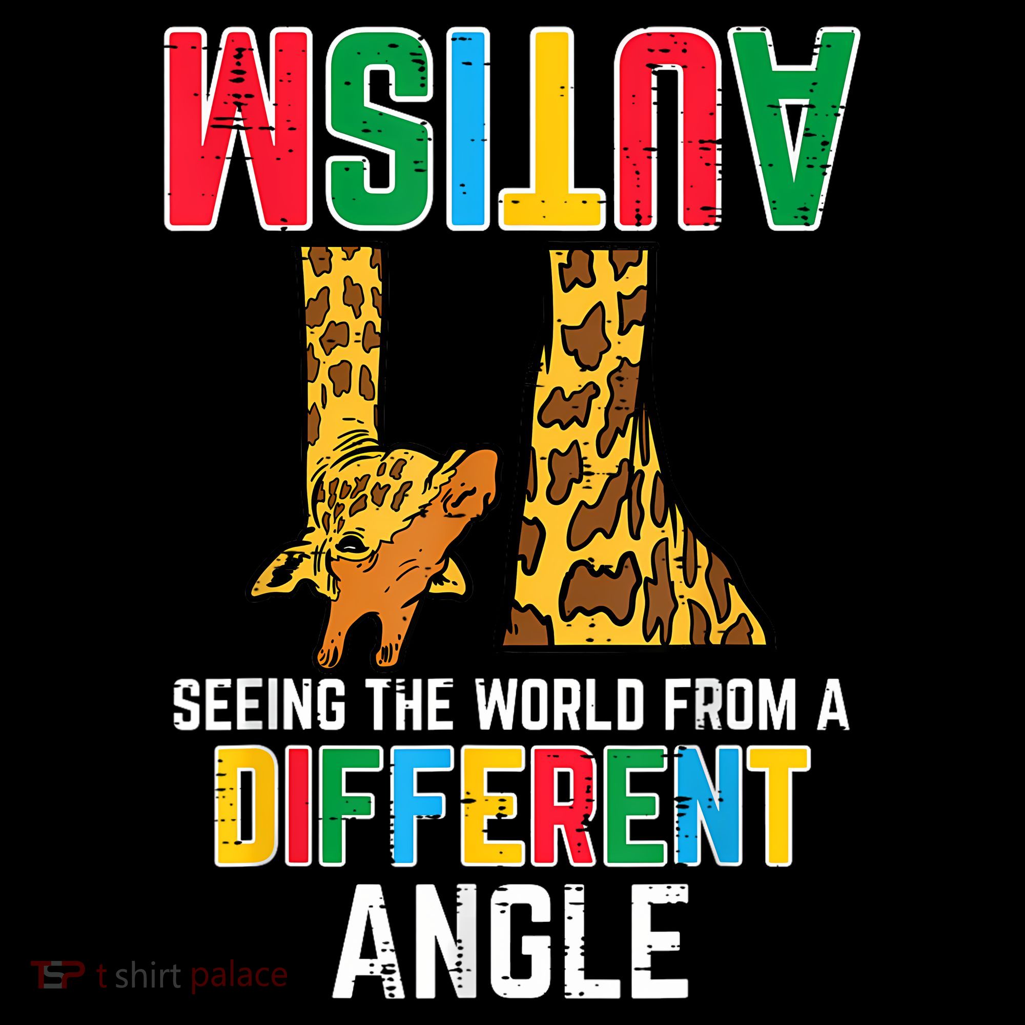 Giraffe Autism Seeing World Different Angle Awareness  Ornament