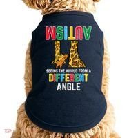 Giraffe Autism Seeing World Different Angle Awareness  Doggie Tank thumb 0