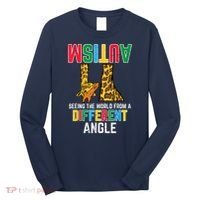 Giraffe Autism Seeing World Different Angle Awareness  Long Sleeve Shirt thumb 0