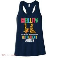 Giraffe Autism Seeing World Different Angle Awareness  Women's Tank Top thumb 0