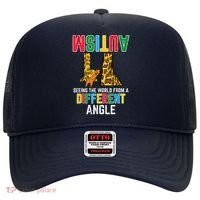 Giraffe Autism Seeing World Different Angle Awareness  Hat thumb 0