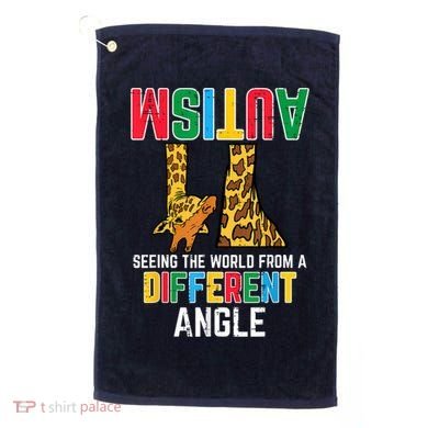 Giraffe Autism Seeing World Different Angle Awareness  Golf Towel