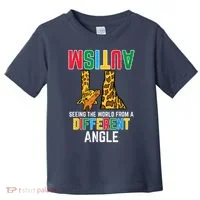 Giraffe Autism Seeing World Different Angle Awareness  Toddler T-Shirt thumb 0