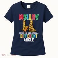 Giraffe Autism Seeing World Different Angle Awareness  Women's T-Shirt thumb 0