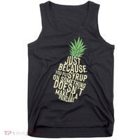 Gus And Spencer Funny Pineapple Psych Tank Top thumb 0
