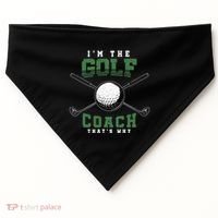 Golfing Athlete Sports Trainer Golfer Golf Club Golf Coach Gift USA-Made Doggie Bandana thumb 0
