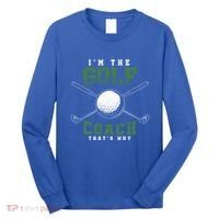 Golfing Athlete Sports Trainer Golfer Golf Club Golf Coach Gift Long Sleeve Shirt thumb 0