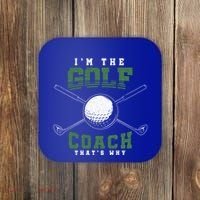 Golfing Athlete Sports Trainer Golfer Golf Club Golf Coach Gift Coaster thumb 0