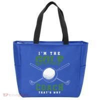 Golfing Athlete Sports Trainer Golfer Golf Club Golf Coach Gift Tote Bag thumb 0