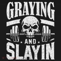 Greyin And Slayin Graying And Slaying Workout Gym Visor thumb 3