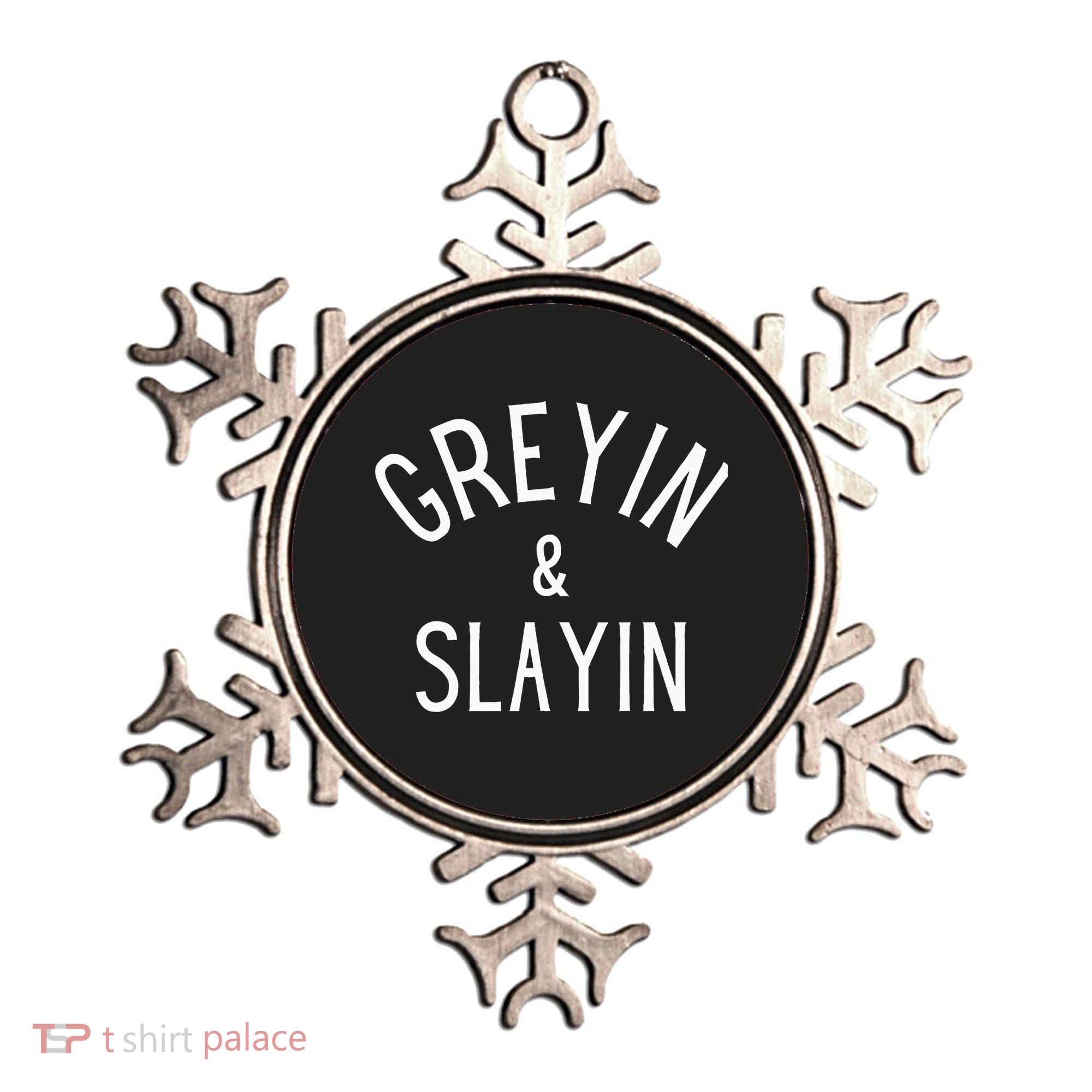 Greyin And Slayin Graying And Slaying Workout Gym Ornament