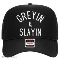 Greyin And Slayin Graying And Slaying Workout Gym Hat thumb 0