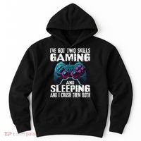 Gaming And Sleeping Funny Gamer Sayings Ns Hoodie thumb 0