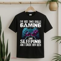 Gaming And Sleeping Funny Gamer Sayings Ns T-Shirt thumb 2