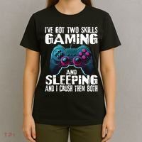 Gaming And Sleeping Funny Gamer Sayings Ns T-Shirt thumb 4