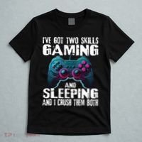 Gaming And Sleeping Funny Gamer Sayings Ns T-Shirt thumb 5