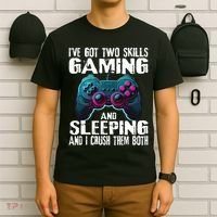 Gaming And Sleeping Funny Gamer Sayings Ns T-Shirt thumb 6